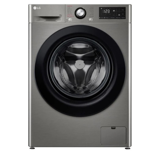 ماشین لباسشویی اتوماتیک ال جی مدل F4R3TYG6P ظرفیت 8 کیلوگرم موتور دایرکت درایو، سرعت چرخش 1400 دور در دقیقه، 14 برنامه شستوشو، رده مصرف انرژی و آب A، قابلیت اضافه کردن لباس حین کار، شروع با تأخیر و سیستم تمیزکننده خودکار، قفل کودک